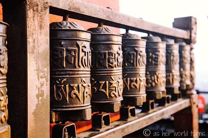 Prayer Wheels & Monkeys at Swayambhunath | As Her World Turns
