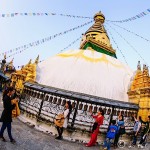 Prayer Wheels & Monkeys at Swayambhunath