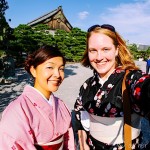 Wearing Traditional Kimono